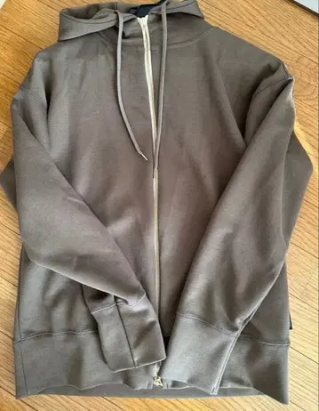 OURHOME 브라운 집업 후드티