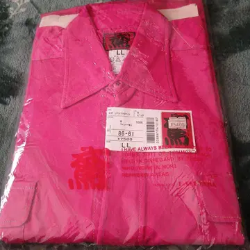 LL 사이즈 핑크 긴팔 셔츠 100% 코튼