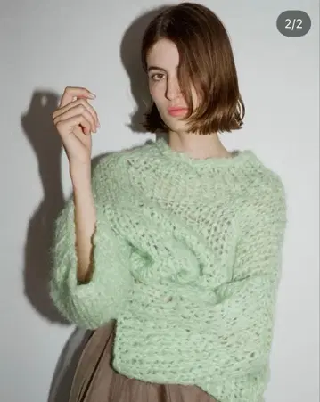 이우엔마토프 니트 민트 그린