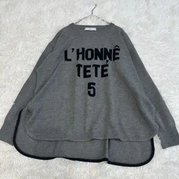 FENNEL 페넬 그레이 긴팔 니트 프린트 9호