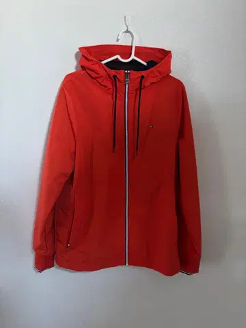 TOMMY HILFIGER 후드 나일론 자켓 오렌지 내포켓 봄옷