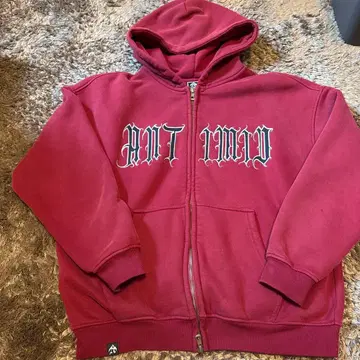 ANTIMID 빨간색 후드 후드티 s