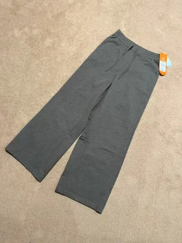 안다르 Airy Fit 속기모 와이드 팬츠 롱 S 올리브 브라운