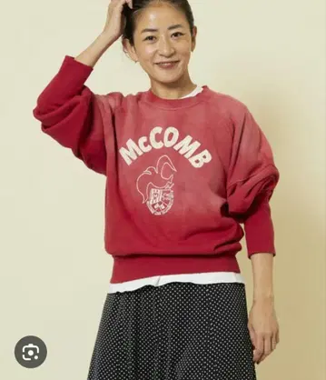 Freada 페이드 가공 프린트 맨투맨 미사용 새상품