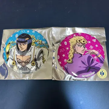 죠죠 월드 3 부챠라티 죠르노 글리터 캔뱃지 75mm