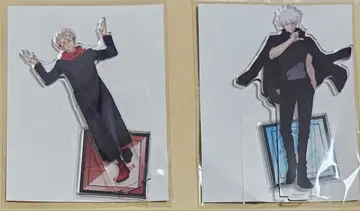 주술회전 전시회 아크릴 스탠드 고죠 사토루 양면 스쿠나