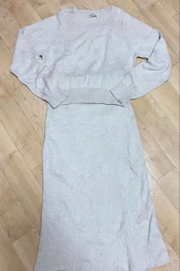 COCODEAL 니트 셋업 화이트