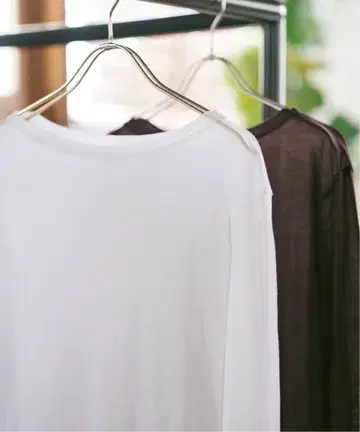 스픽 앤 스팬 시어 보트넥 풀오버 긴팔T셔츠 롱T