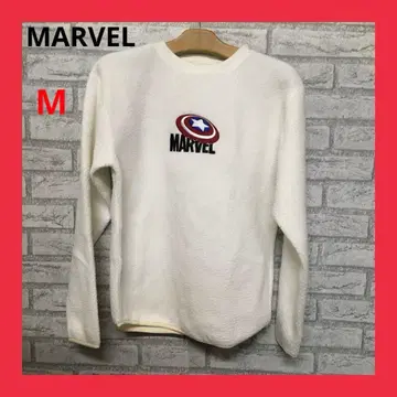 마블 자수 긴팔 보아 맨투맨 트레이닝복 남성용 M 화이트