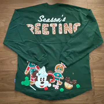 디즈니 스토어 한정판 디즈니 크리스마스 2025 긴팔 T셔츠 XL