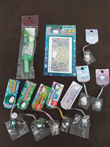 Hello Kitty 헬로키티 지역 한정판 족자 스트랩 외 10종 세트