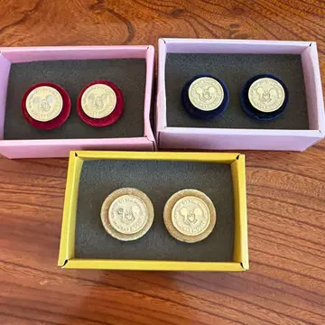 아코모데 Disney 미키마우스 귀찌 빨간색 파랑 옐로우 컬러 세트