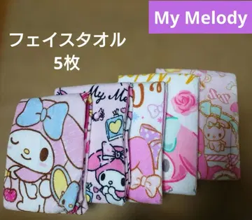 마이멜로디 페이스 타월 5장 세트 [새상품]