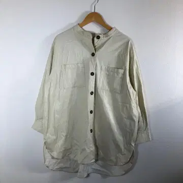 노카라 가죽 상의 화이트