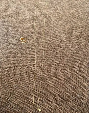 glamb 골드 체인 목걸이 반지 세트