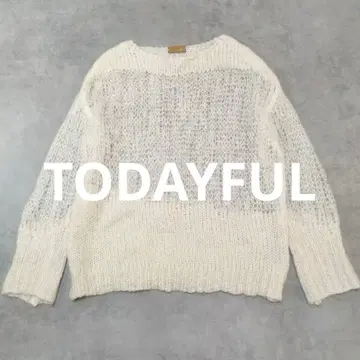 새상품급 TODAYFUL/투데이풀 모헤어 로우게이지 니트
