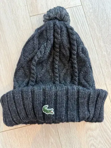 Lacoste 케이블 짜임 니트 모자