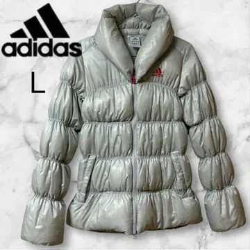 adidas 다운 자켓 L 실버 컬러 볼륨 옷깃