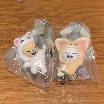 [ 2개 세트 ] 스키즈 가챠 SKZOO 폭시니 진니렛 키링