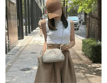 우븐 그레이스 백 화이트 베이지