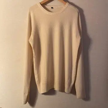 거의 미사용 무인양품 캐시미어 100 크루넥 스웨터 M