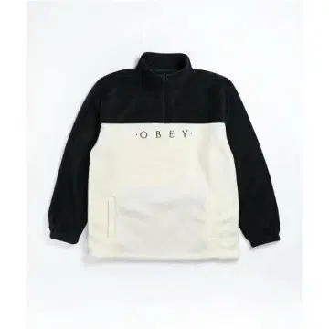 오베이 하프 지퍼 테크 플리스 맨투맨 트레이닝복 OBEY