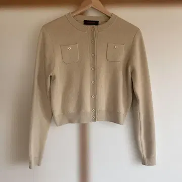캬바 가디건 XS 베이지