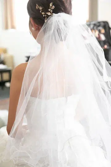 웨딩 베일 롱 튤