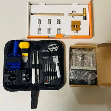 손목시계 공구 3종 세트: 배터리 교환, 뒷면 커버, 벨트 조정