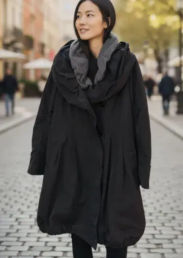 여성용 코트 유마 코시노 3웨이 코트 YUMAKOSINO 롱 코트