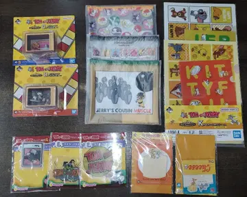 톰과 제리 제일복권 피규어 파일 파우치 씰 모음