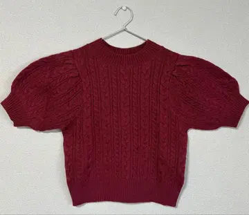 [ 새상품 미사용 ] NATURAL BEAUTY BASIC 버건디 니트