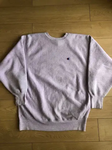 90s 챔피온 리버스 위브 핑크 멜란지 USA XL