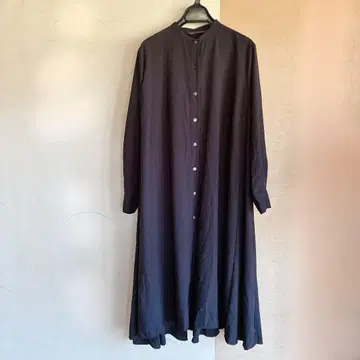 mizuiroind 롱 플레어 셔츠 원피스 T/R