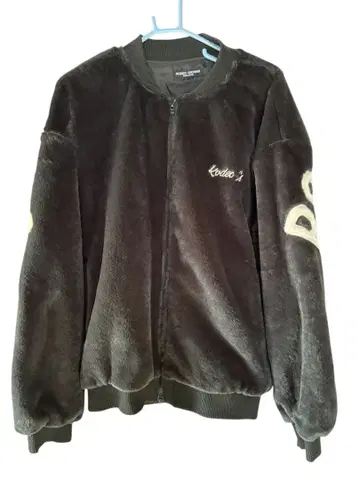 로데오 크라운 블루종 점퍼 블랙 복슬복슬