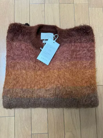 yoke gradation border crew knit margin