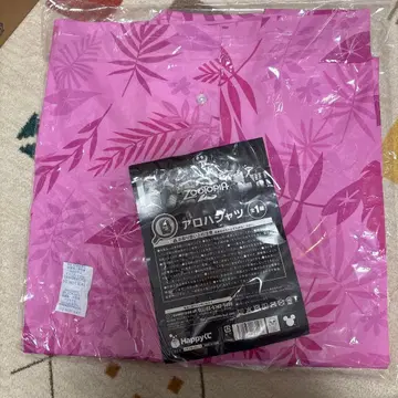 Happy 복권 B상 주토피아2 알로하 셔츠 핑크