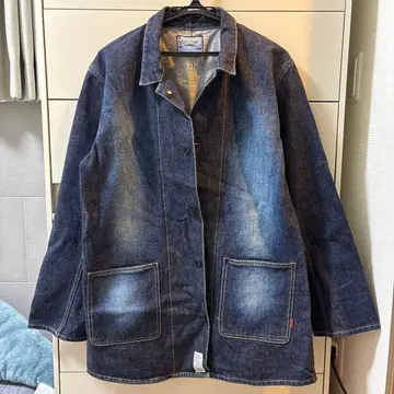 HEADGOONIE 데님 커버올 재킷