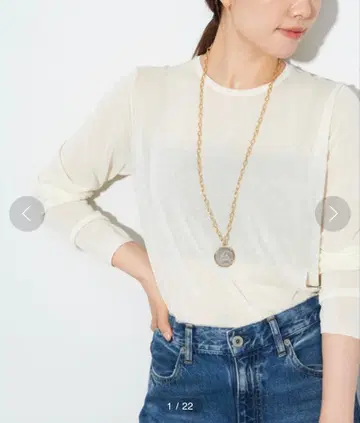 Co/Ny Sheer 크루넥 풀오버 plage