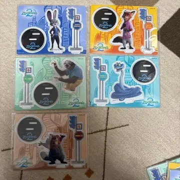 Happy 복권 G상 주토피아2 아크릴 스탠드 5종 세트