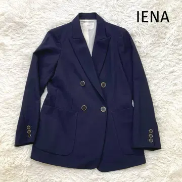IENA 이에나 테일러드 자켓 더블 버튼 골드 버튼풍 네이비 38