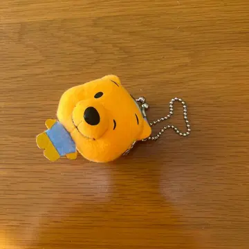 레어 미사용 헤이세이 레트로 곰돌이 푸 페이스 미니 가마구치 스트랩