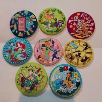 디즈니 자수 캔 배지