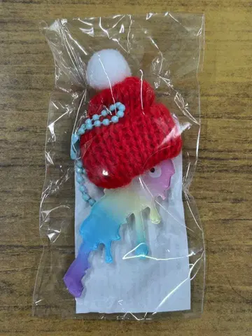 비와코 키링 질척질척 니트 모자 레인보우 레어