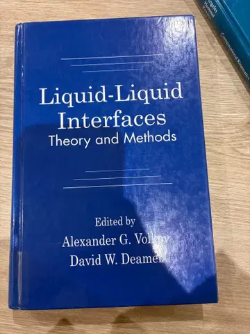 Liquid-Liquid Interfaces Theory and Meth