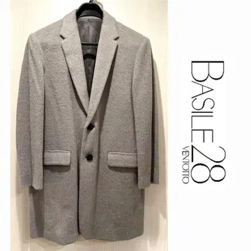[ BASILE28 ] 알파카 울 혼방 테일러드 자켓 코트