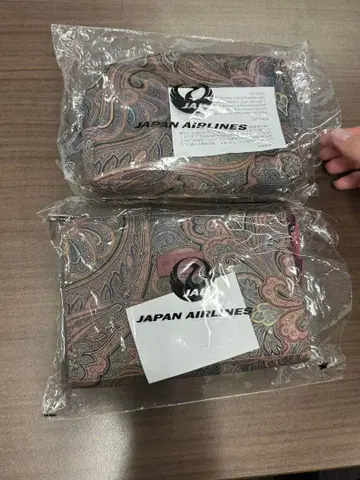 JAPAN AIRLINES 페이즐리 트래블 파우치 세트