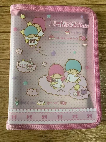 [ 미사용 ] 키키라라 리틀트윈스타 사진 앨범 지퍼 달린 레트로