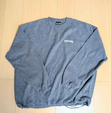 THRASHER 그레이 플리스 풀오버