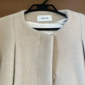 프레이 아이디 노카라 코트 베이지 퍼 포함